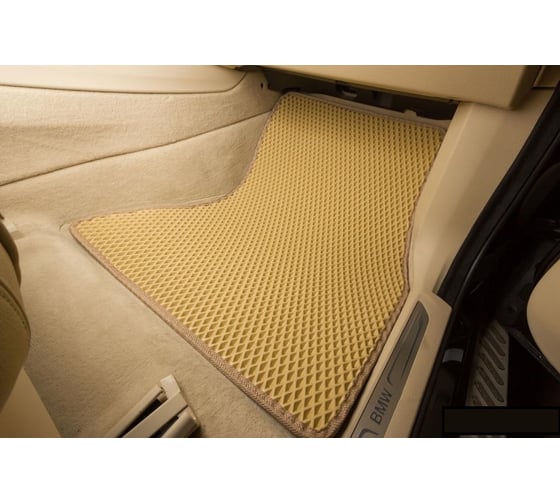 Комплект ковриков DuffCar в салон bmw x5 iii (f15) 2013 — 2018, черный ромб с черным кантом 1945-1-9-14 1