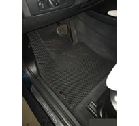 Комплект ковриков DuffCar в салон bmw x6 i (e71) 2007 — 2014, черный ромб с черным кантом 1555-1-9-14