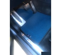 Комплект ковриков DuffCar в салон bmw x6 ii (f16) 2014 — 2019, черный ромб с черным кантом 2159-1-9-14