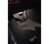 Комплект ковриков DuffCar в салон bmw x6 iii (g06) 2019 -, черный ромб с черным кантом 4323-1-9-14