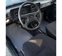 Комплект ковриков DuffCar в салон lada (ваз) 2105 1979 - 2010, черный ромб с черным кантом 1-2510-1-9-14