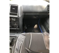 Комплект ковриков DuffCar в салон lada (ваз) 2111 1997 - 2009, черный ромб с черным кантом 1-2501-1-9-14