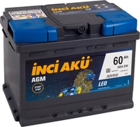 Аккумулятор INCI AKU AGM 60R 680A 242x175x190 462587