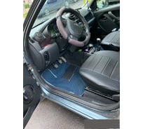 Автомобильные коврики DuffCar в Lada (ВАЗ) Granta i лифтбек (2013-2018), ромб черный с черным кантом 1-2511-1-9-14