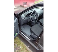 Автомобильные коврики DuffCar для Lada (ВАЗ) largus (r90) 5 мест (2012 – 2019), ромб черный с черным кантом 1-1677-1-9-14