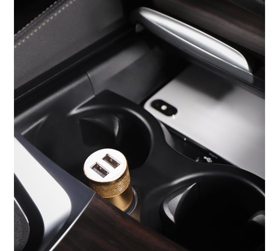 Автомобильное зарядное устройство REXANT 2хusb (азу) 1 000+2 100ma 18-1199