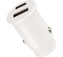 Автомобильное зарядное устройство REXANT usb-a+usb-c, 2.4 a белая 18-2229