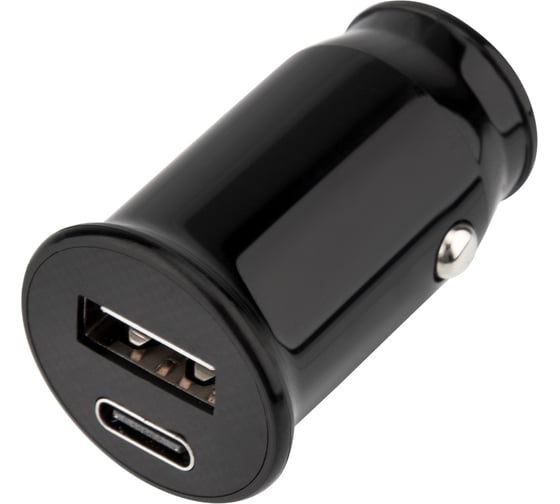 Автомобильное зарядное устройство REXANT usb-a+usb-c, 2.4 a черная 18-2228