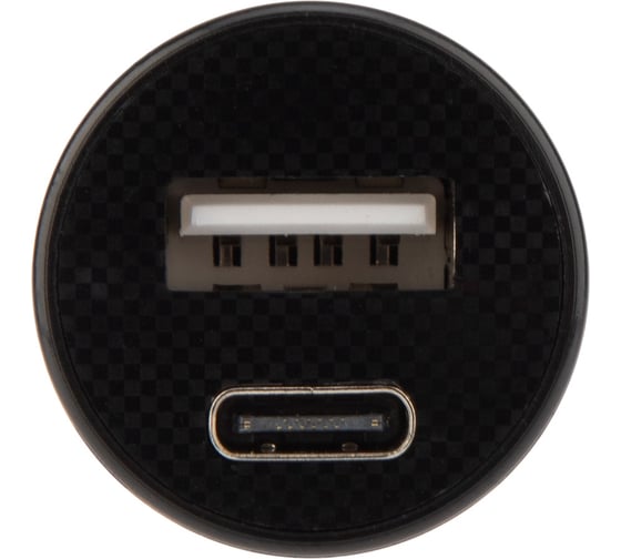 Автомобильное зарядное устройство REXANT usb-a+usb-c, 2.4 a черная 18-2228