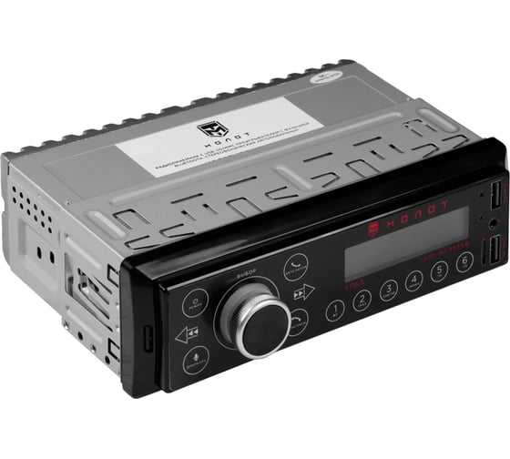 Радиоприемник Ural sound с USB, SD/MMC проигрывателем с функцией Bluetooth УРАЛ МОЛОТ АРС-МТ 333К