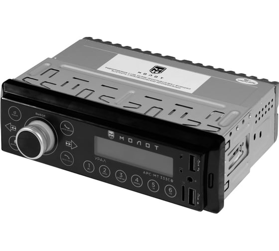Радиоприемник Ural sound с USB, SD/MMC проигрывателем с функцией Bluetooth УРАЛ МОЛОТ АРС-МТ 333С