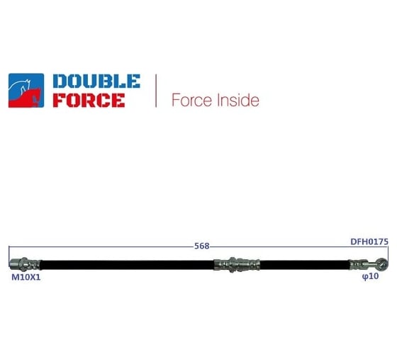 Шланг тормозной DFH0175 Double Force 1739936