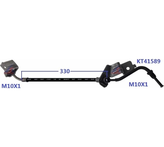Шланг тормозной DFH0186 Double Force 1783505