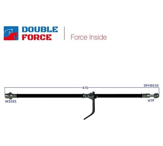 Шланг тормозной DFH0110 Double Force 1739871