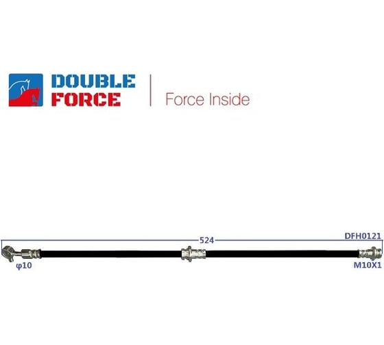Шланг тормозной DFH0121 Double Force 1739882