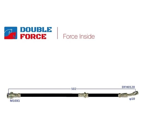 Шланг тормозной DFH0120 Double Force 1739881