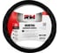 Оплетка руля REDMARK комбинированная экокожа, М размер, спонж, стеганная, белый ромб + гладкая, черный RM78011 1