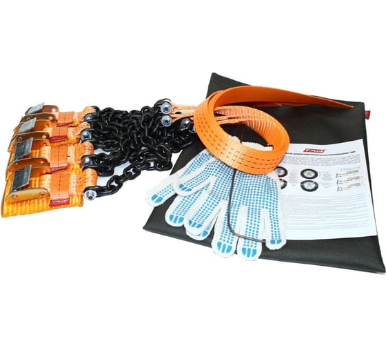 Комплект браслетов противоскольжения 4WD Т8 R16-R21 тип2 Tplus T004345 1