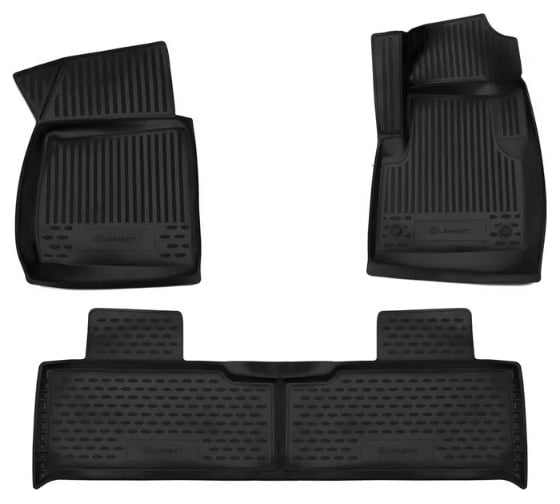Коврики в салон Element 3D подходят для TOYOTA Land Cruiser 200 рест. 2012-, П.Р., 3 шт. (черный, полиуретан) / Тойота Ленд крузер ELEMENT3DA0N025210k 1