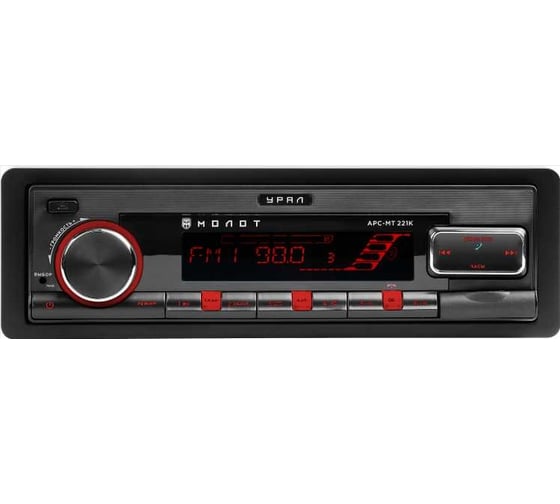 Радиоприемник Ural sound с USB, SD/MMC проигрывателем с функцией Bluetooth УРАЛ МОЛОТ АРС-МТ 221К