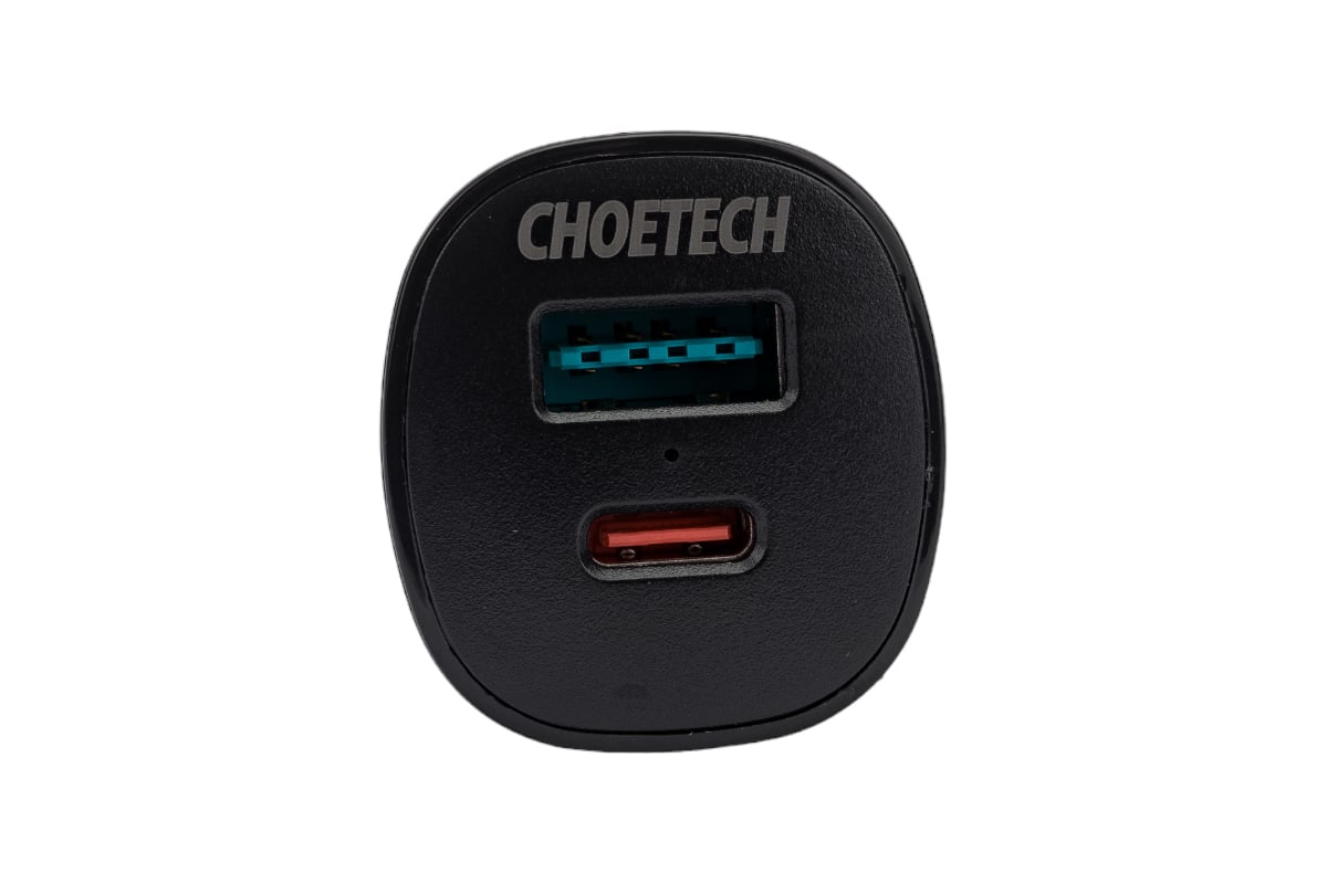 Зарядное автомобильное устройство Choetech QC 3.0 + PD 20 Вт, 38 Вт  TC0005-V3-BK