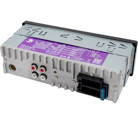 Автомагнитола FIVE 1din, белая, Bluetooth, USB, AUX, SD, FM, 4х50 F26W