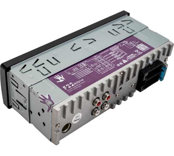 Автомагнитола FIVE 1din, красная, Bluetooth, USB, AUX, SD, FM, 4х50 F22R
