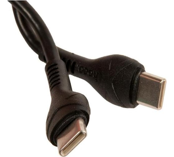 Автомобильная зарядка от прикуривателя Hoco nz2 link, кабель type-c, qc3.0, один порт usb, один порт type-c, 30 Вт, черный 825546