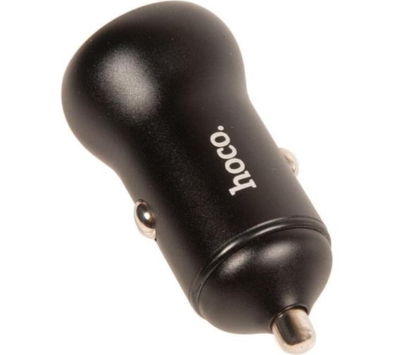 Автомобильная зарядка от прикуривателя Hoco nz5, 1xusb-a, 1xtype-c, pd30w, черный 900460
