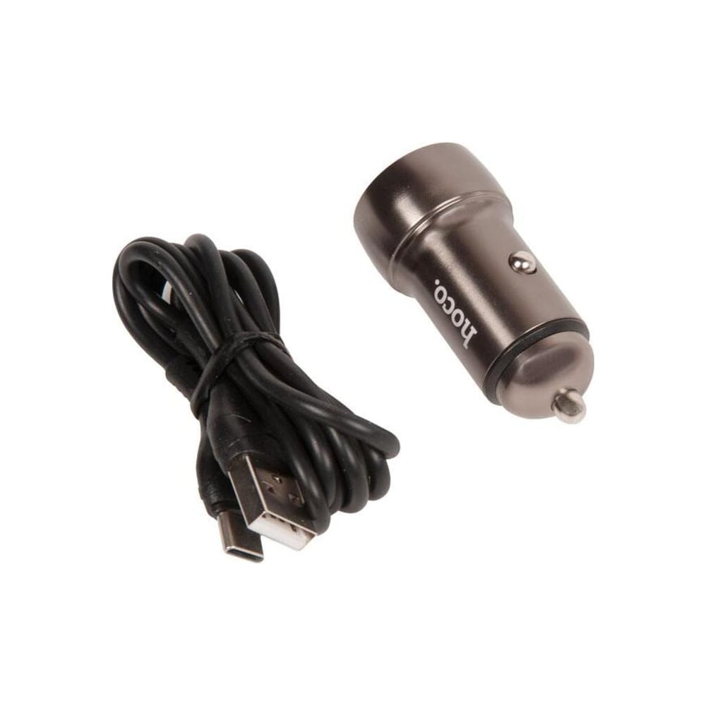 Автомобильная зарядка от прикуривателя Hoco z46a blue whale, кабель usb ...