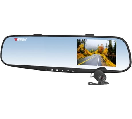 Видеорегистратор-зеркало Artway 3в1 2камеры, передняя FullHD, ParkAssist Artway AV-601
