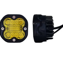 Фара рабочего света Nord-Yada 12 Вт, квадратная, 22 диода, дальний, желтый 909271