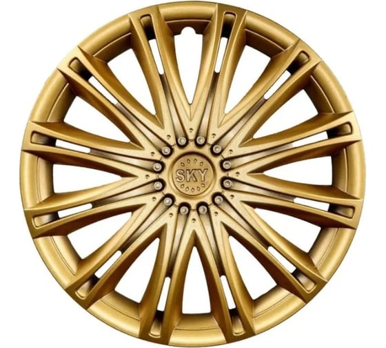 Колпаки LION Скай 15, золотистый, комплект 2 шт. LW1541 1