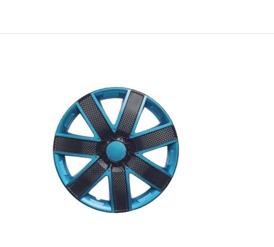 Колпаки LION Галакси Микс 13, сине-черный карбон, комплект 2 шт. LW1375 1