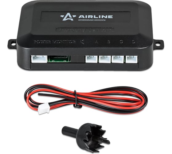 Парктроник на 4 датчика Airline черные, беспроводной LED дисплей APS-WL-04
