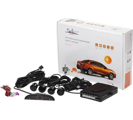 Парктроник Airline на 4 датчика, черные, LED дисплей APS-4L-01