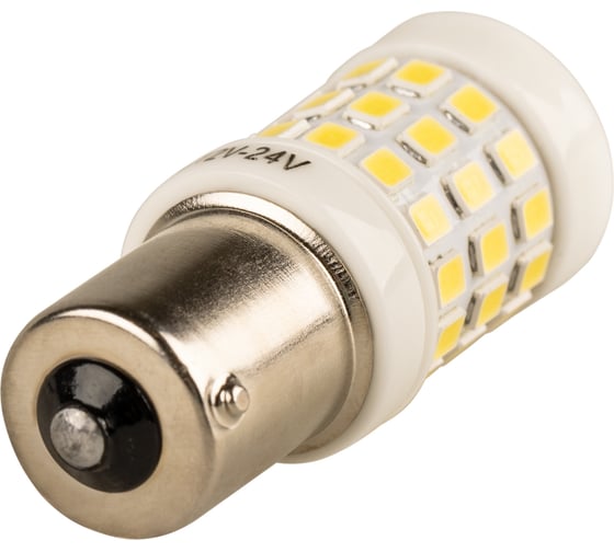 Автолампа SKYWAY диод s25(p21w) 12-24v, 51smd, диод ba15s, 1-конт. белая, противотуманные, стопы, задний ход S08202100