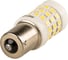 Автолампа SKYWAY диод s25(p21w) 12-24v, 51smd, диод ba15s, 1-конт. белая, противотуманные, стопы, задний ход S08202100 1