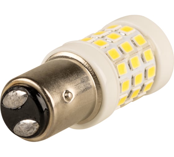 Автолампа SKYWAY диод s25(p21w) 12-24v, 51smd, диод bay15d, 2-конт. белая противотуманные, стопы, задний ход S08202101