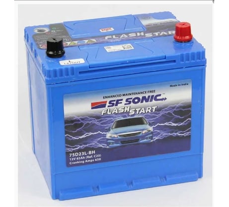 Автомобильный аккумулятор SF Sonic 6ст-65.0 (75d23l) FS-75D23L-ВН