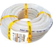 Шланг ПВХ 3-х слойный маслобензостойкий прозрачный Альфа (25 м; 6 мм; 10 атм) Andycar AT-PVC-OA-06