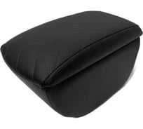 Автоподлокотник PSV VW Jetta VI 2011 РОМБ отстрочка черная черная перфорированная экокожа 135614