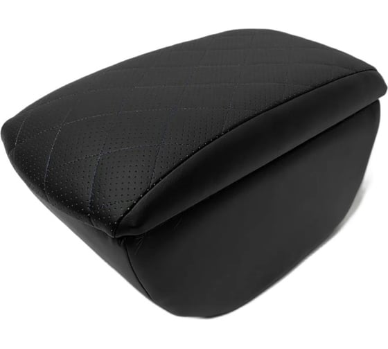 Автоподлокотник PSV VW Golf V VI Jetta V 2003 2012 г РОМБ отстрочка черная черная перфорированная экокожа 135611 1