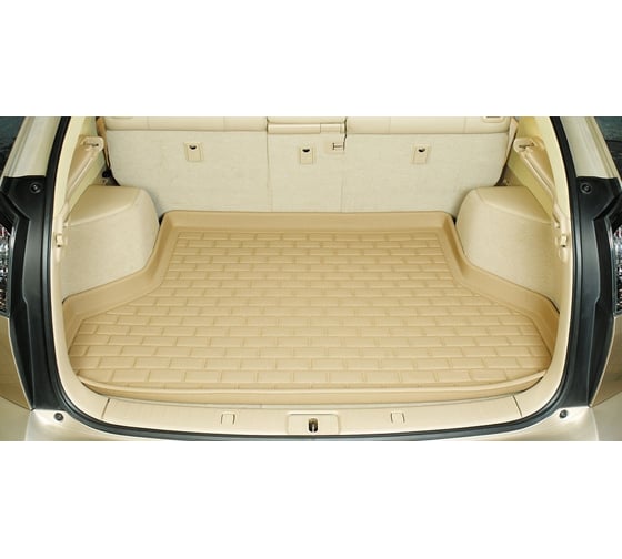 Коврик багажника PSV Honda CR V II 2001 2006 г 3D бежевый Tufted 111336 1