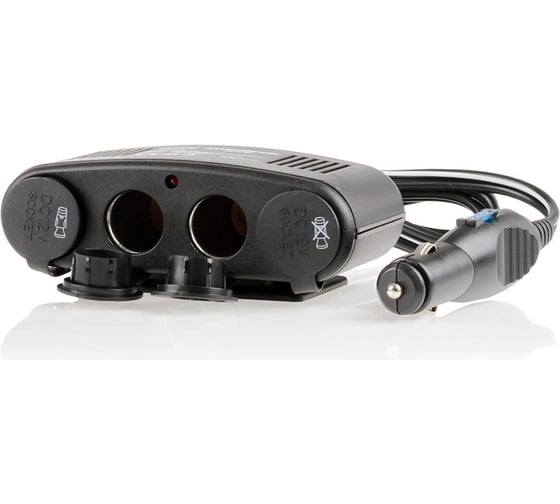 Разветвитель прикуривателя с удлинителем 1м /4 выхода/ + USB Heyner 511 000