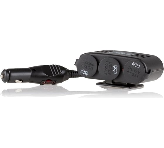 Разветвитель прикуривателя /3 выхода/ + USB с предохранителем 10A Heyner 511 300 1