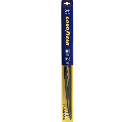 Всесезонная каркасная щетка стеклоочистителя 21"/53 см (3 переходника) Goodyear FRAME GY000321