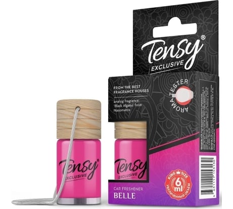Ароматизатор Tensy бутылочка с дер.крыжкой эксклюзив belle (nasomatto, black afgano) с пробником TB-32