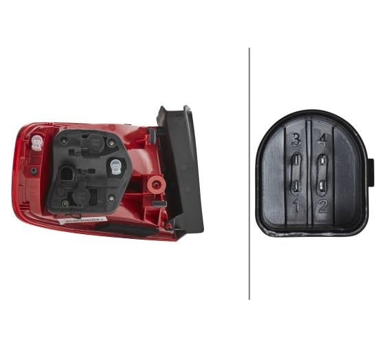 Задний фонарь Hella прав., внеш., AUDI A4 2VA 009 686-121