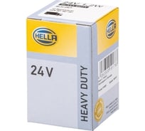 Лампа накаливания Hella, T5 24V 1,2W BAX 10s/B 8,3d grey 8GA 007 997-061